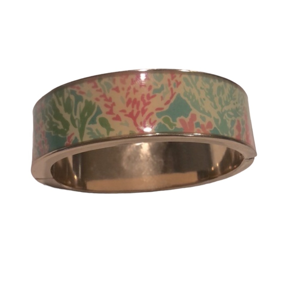 LILLY PULITZER LETS CHA CHA BOCA BANGLE PINK ORANGE GREEN YELLOW
